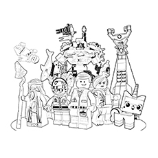 Wonderful lego movie coloring pages for toddlers