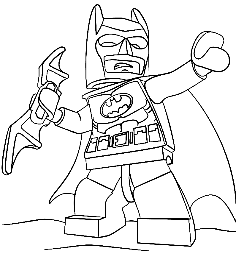 The lego batman kabuki twin coloring page