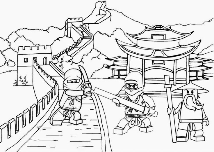 Lego ninjago coloring pages