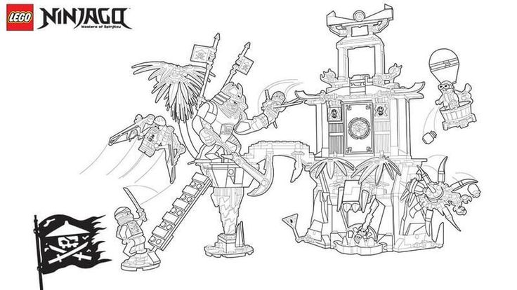 Lego ninjago coloring pages pdf to improve your kids coloring skill