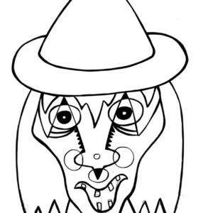 Halloween masks coloring pages printable for free download