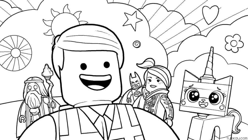 Lego coloring page