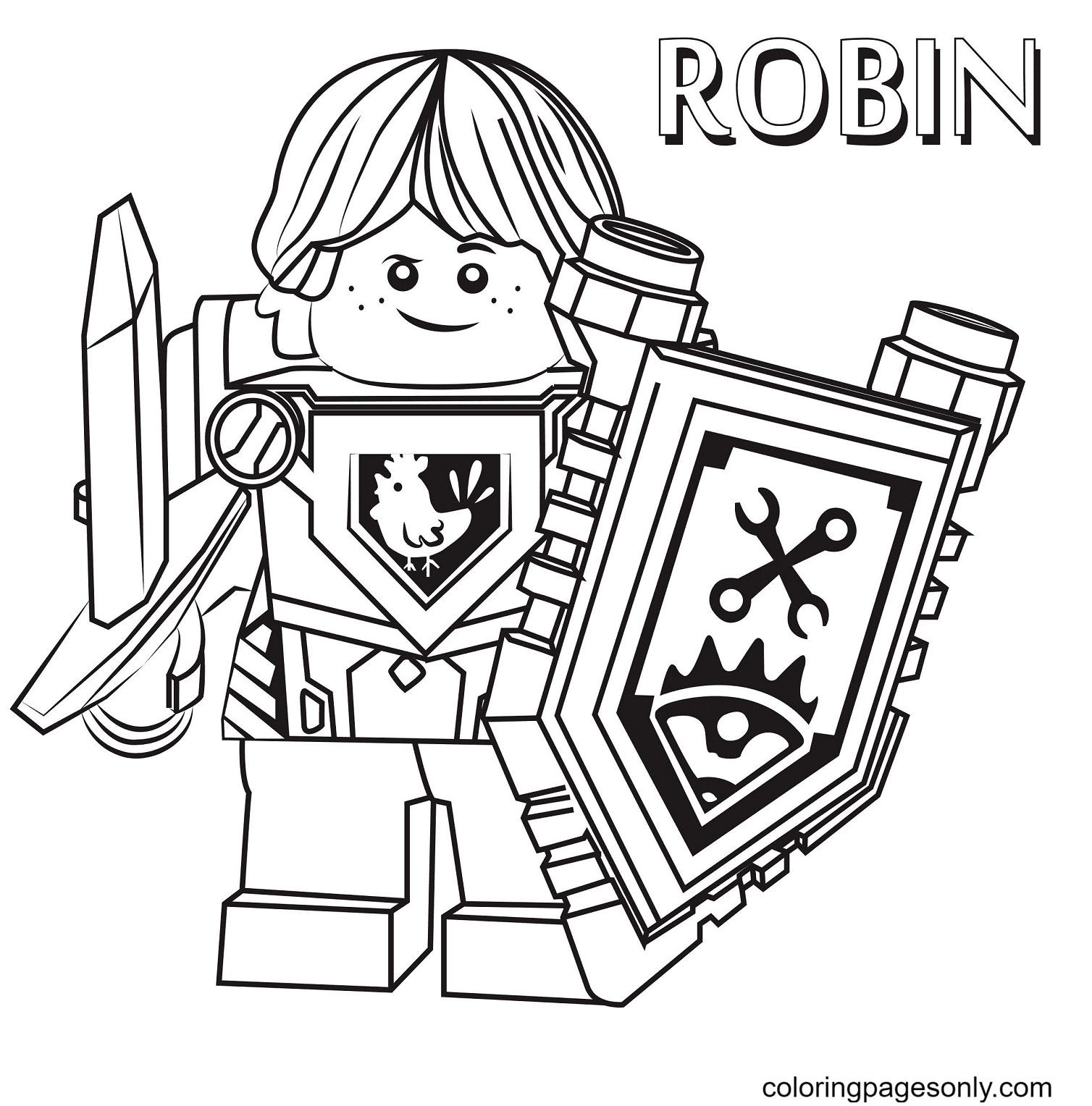 Knight coloring pages printable for free download