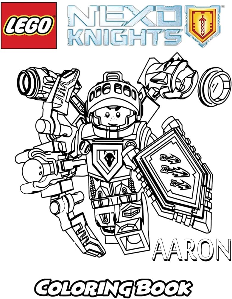 Lego nexo knights coloring book coloring book for kids and adults activity book with fun easy and relaxing coloring pages books