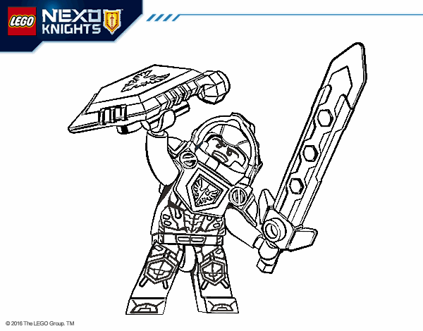 Colored page clay nexo knights painted by user not registered