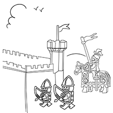 Top knight coloring pages for kids