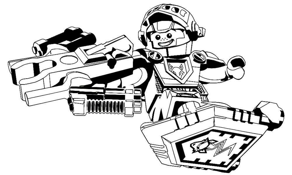 Lego nekso knights coloring pages ð to print and color