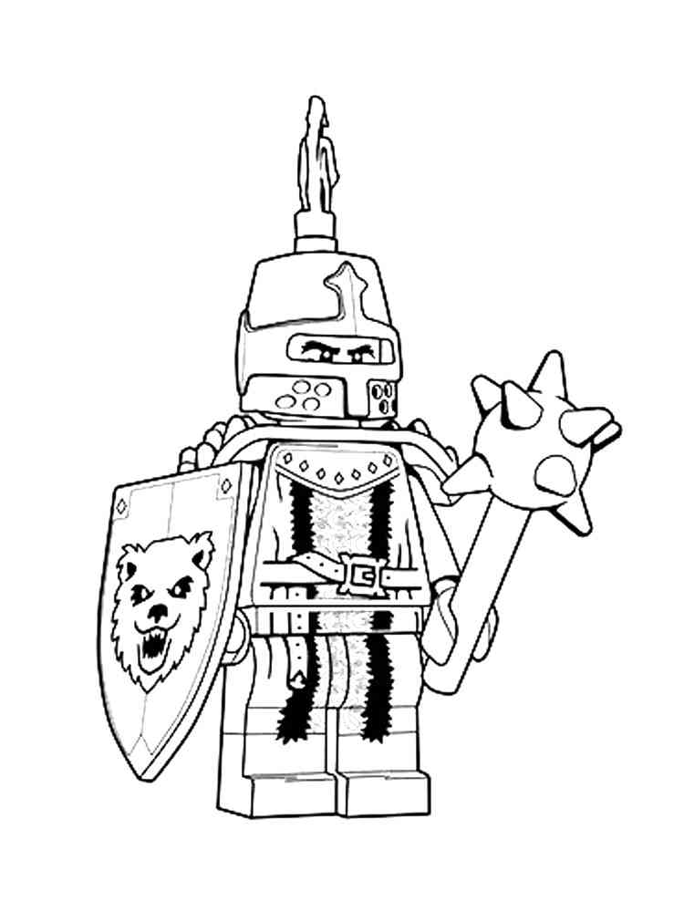 Lego nexo knight coloring pages