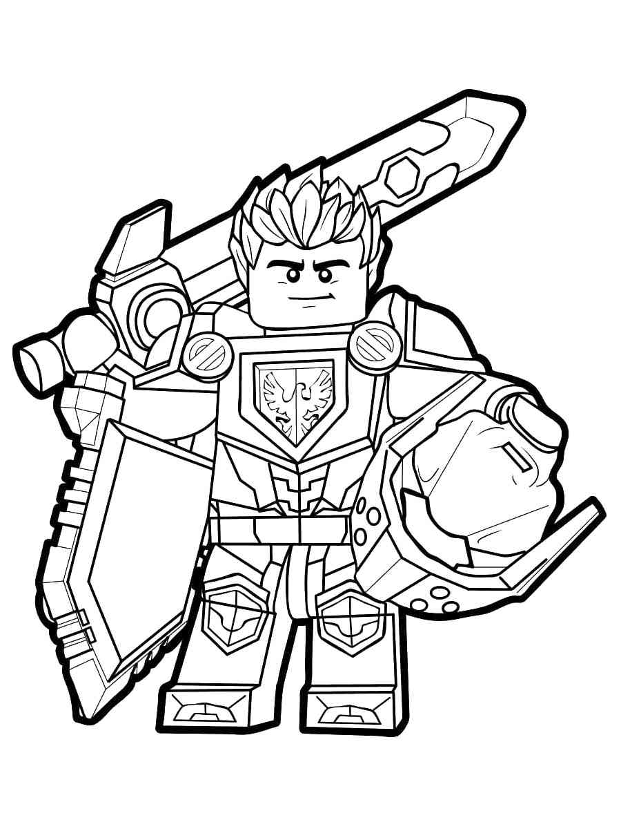 Lego nexo knight coloring pages