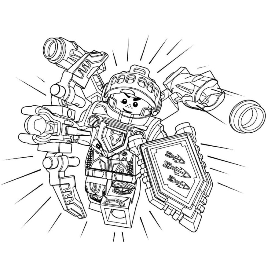 Lego nexo knights coloring pages pictures free printable