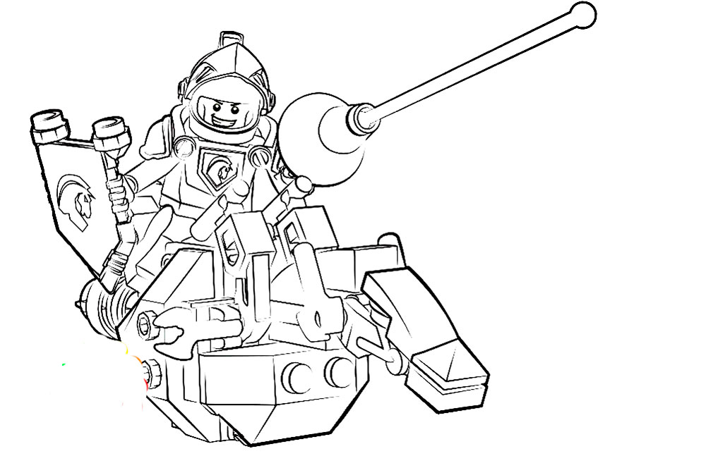 Lego nekso knights coloring pages ð to print and color