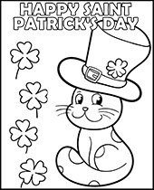 Printable leprechaun coloring page