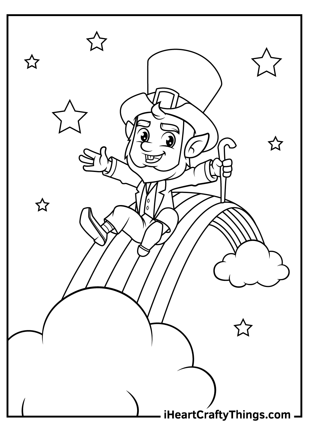 Leprechaun coloring pages updated