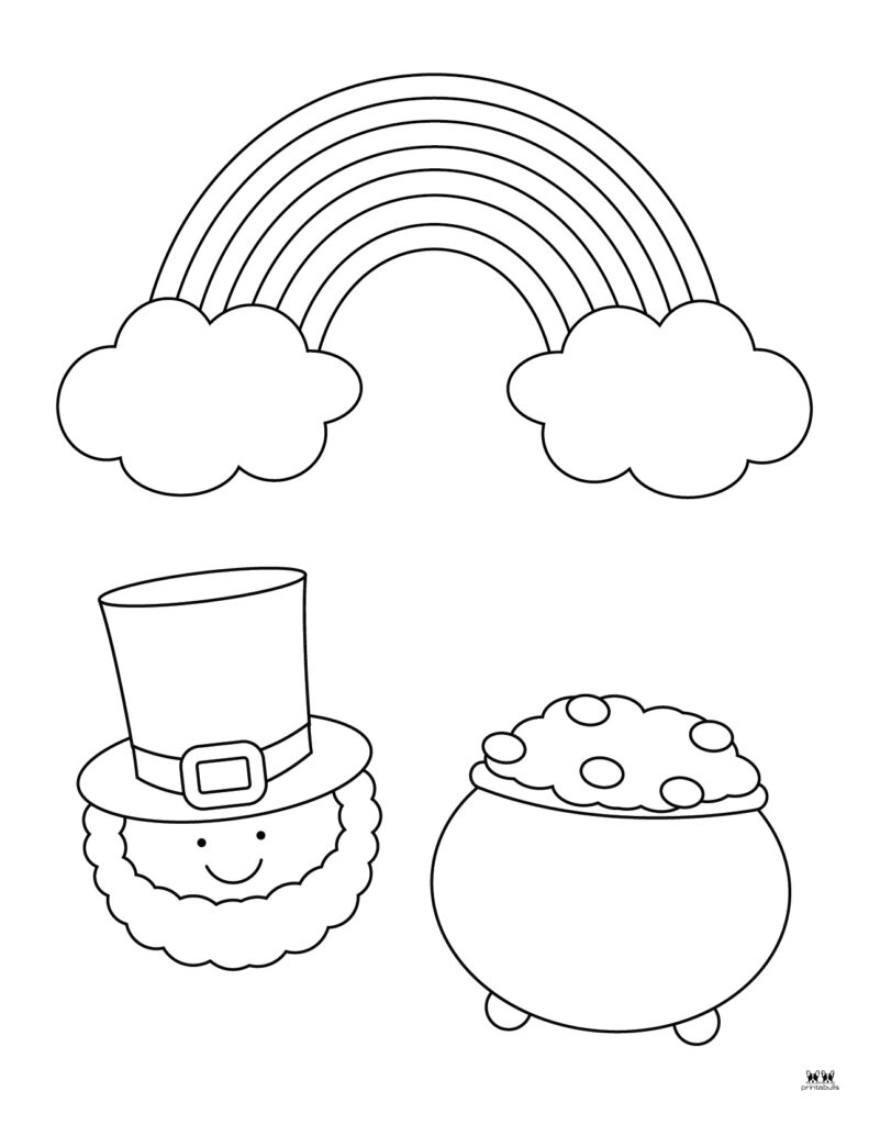 Leprechaun coloring pages templates