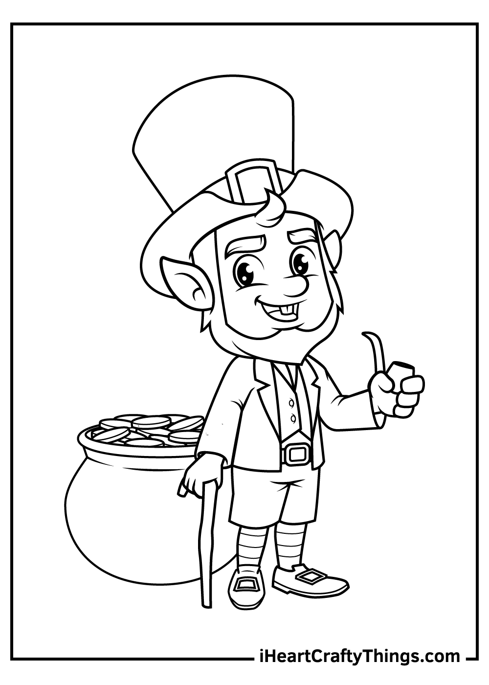 Leprechaun coloring pages updated