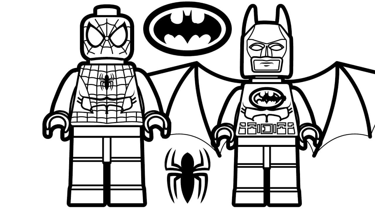 Lego spiderman pages â printable pages