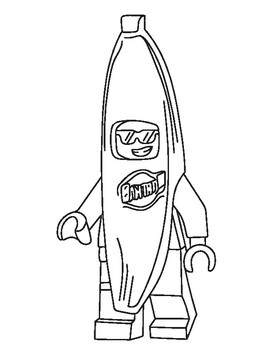 Lego minifigure coloring pages by viacustoms tpt
