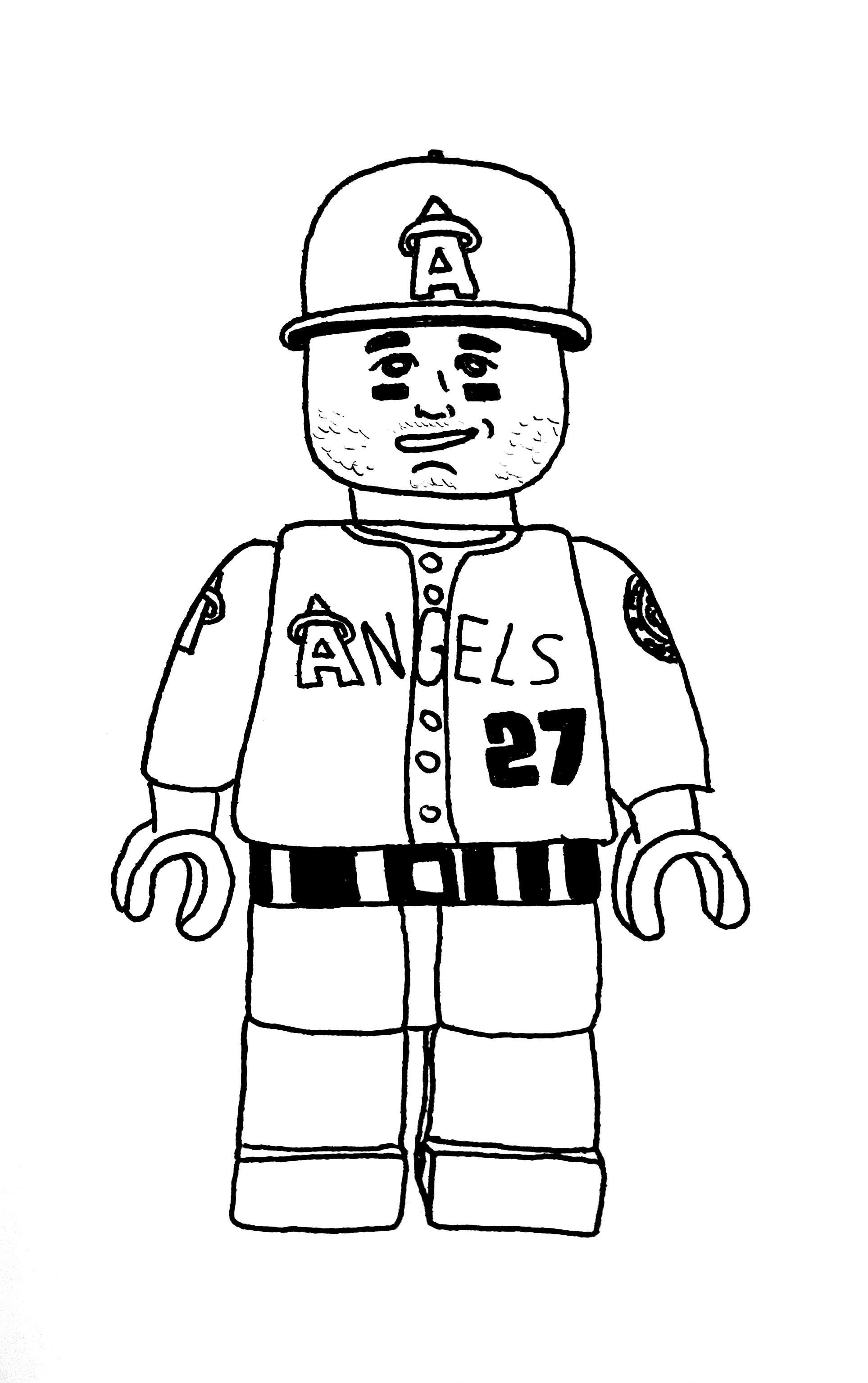 Drawing mike trout every day until the lockout is over day rbaseball