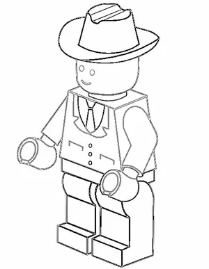 Lego figures coloring pages