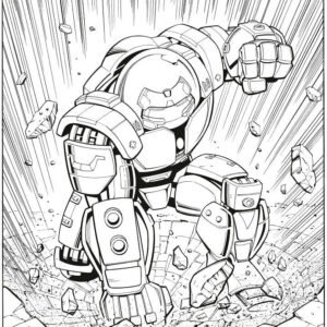 Hulkbuster coloring pages printable for free download