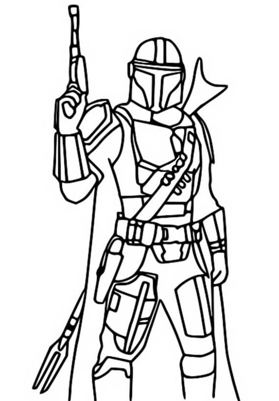 Mandalorian coloring pages