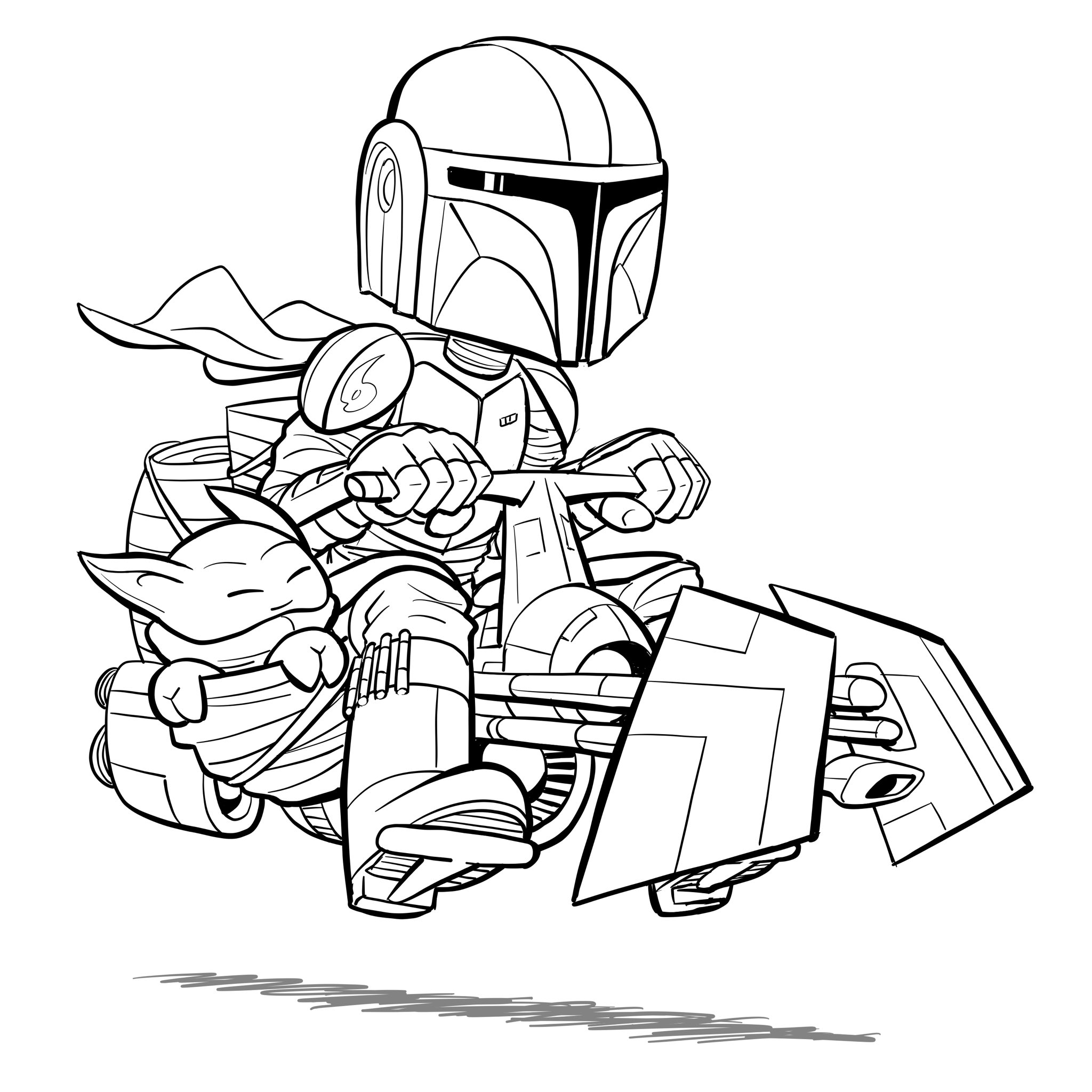 Xãããããtony helmsãã ãchibi mando and child cleanthisup drawing challenge drawingchallenge tccleanthisup themandalorian mando thechild mandalorian babyyoda sketch drawing starwars doodle adobedrawing adobefresco fresco