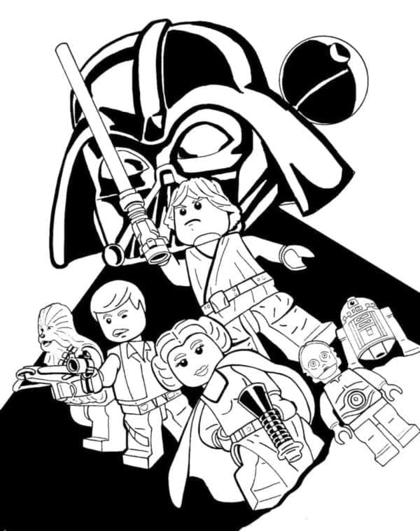 Lego star wars coloring pages