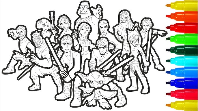 The andalorian and baby yoda grogu lego star wars drawing and coloring pages ti ti tv