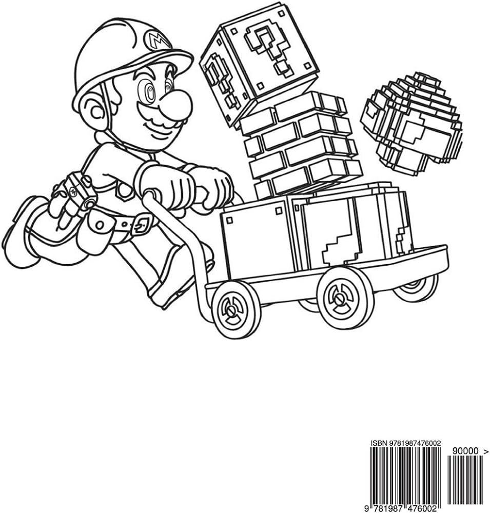 Super mario coloring book coloring all your favorite super mario run characters book coloring books
