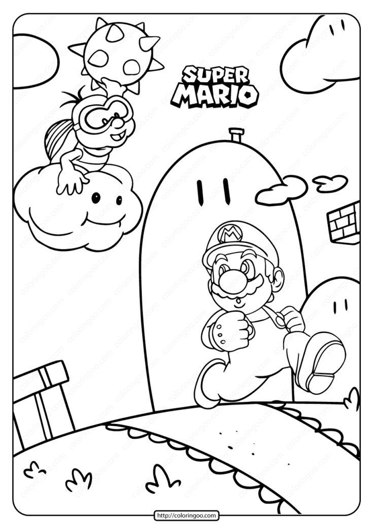 Free printable super mario game coloring page super mario coloring pages mario coloring pages lego coloring pages
