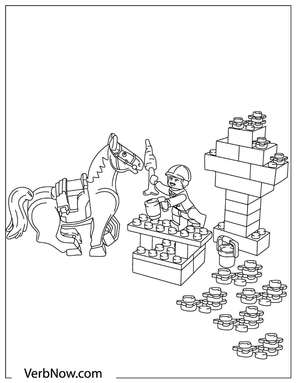 Free lego coloring pages for download printable pdf