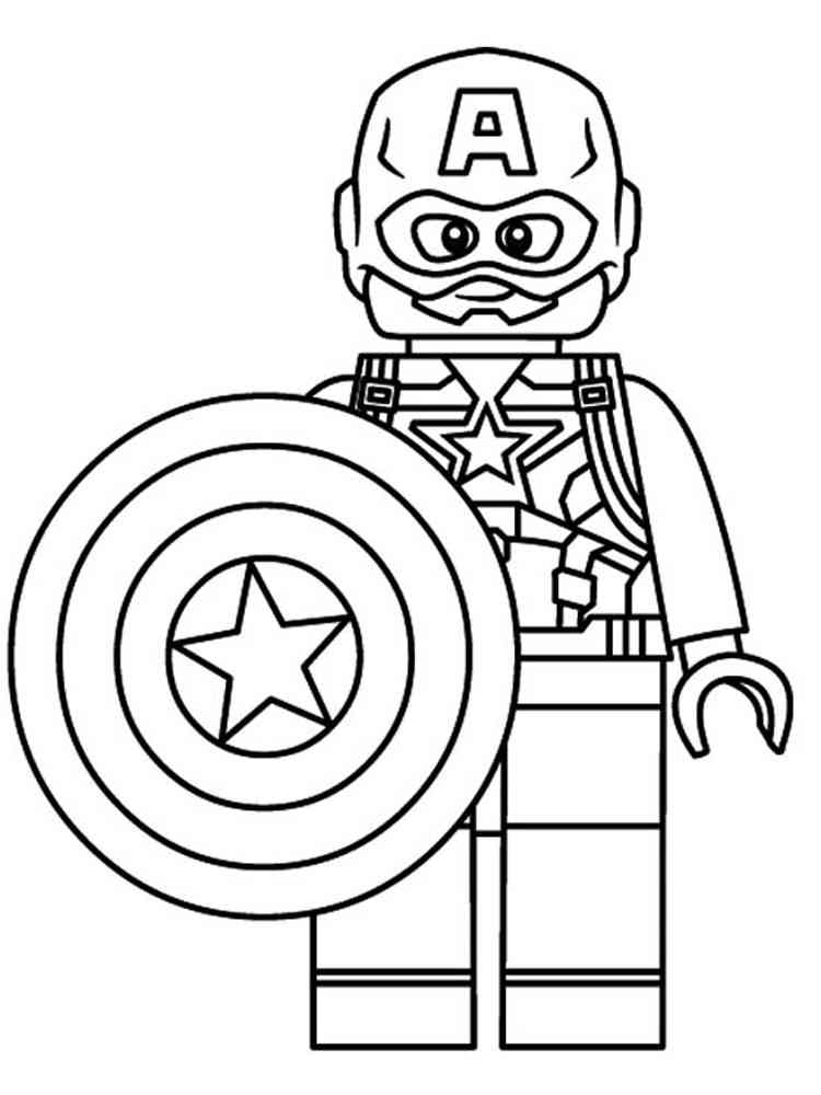 Lego marvel coloring pages