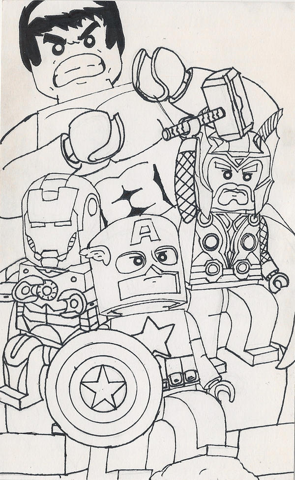 Lego avengers by megaturkey on