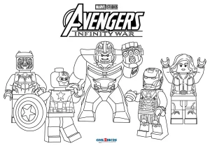 Free printable lego avengers coloring pages for kids