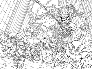 Free printable marvel coloring pages