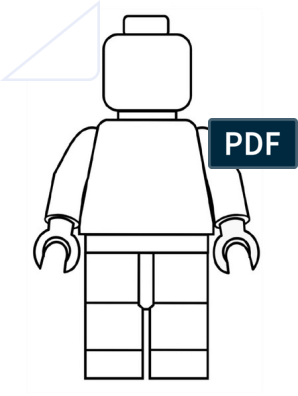 Lego man coloring page pdf