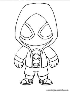 Miles morales coloring pages