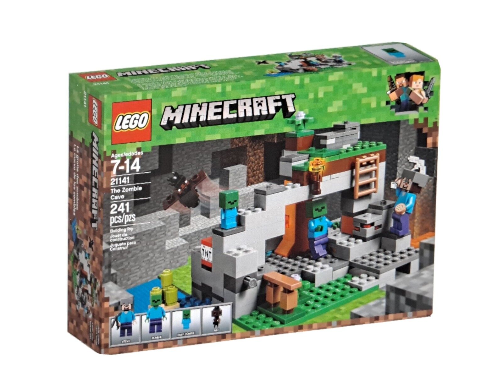 Lego minecraft the zombie cave pieces building kit