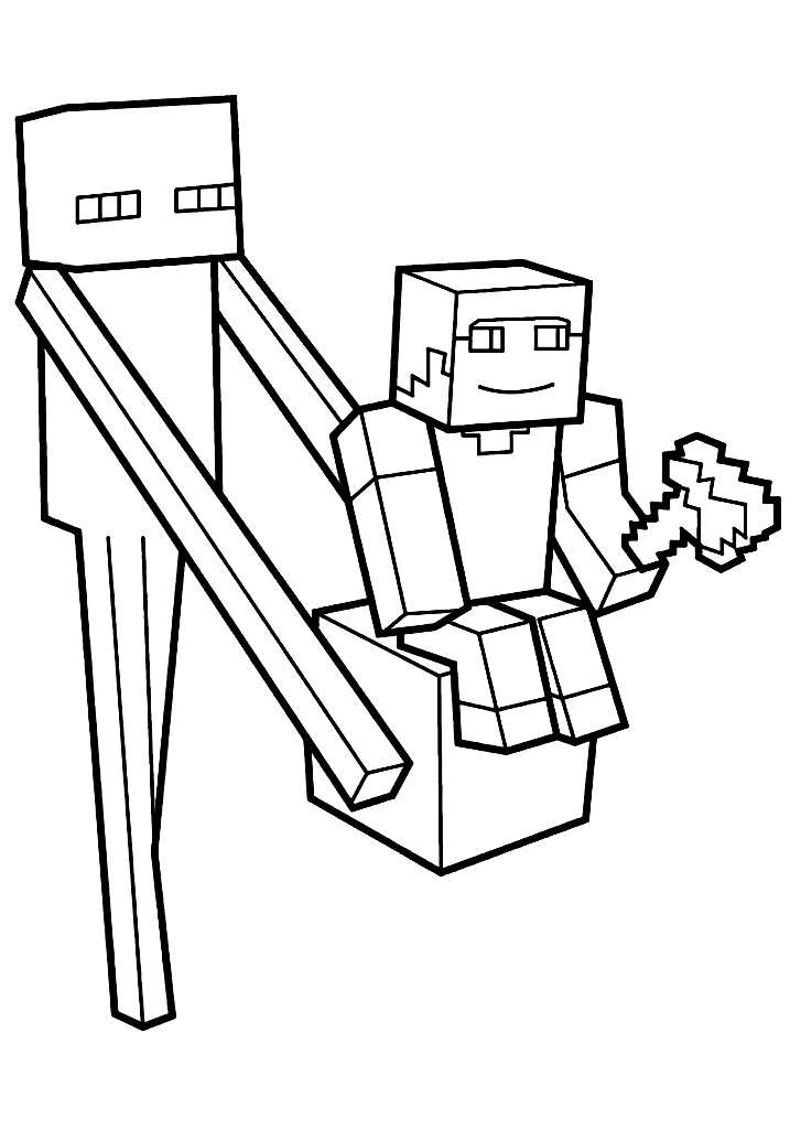 Free and fun minecraft coloring pages for everyone