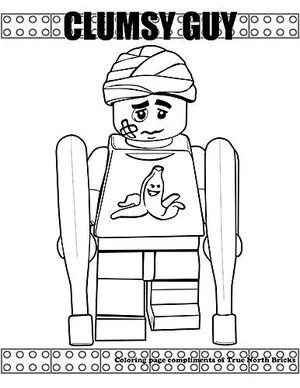 Lego figures coloring pages