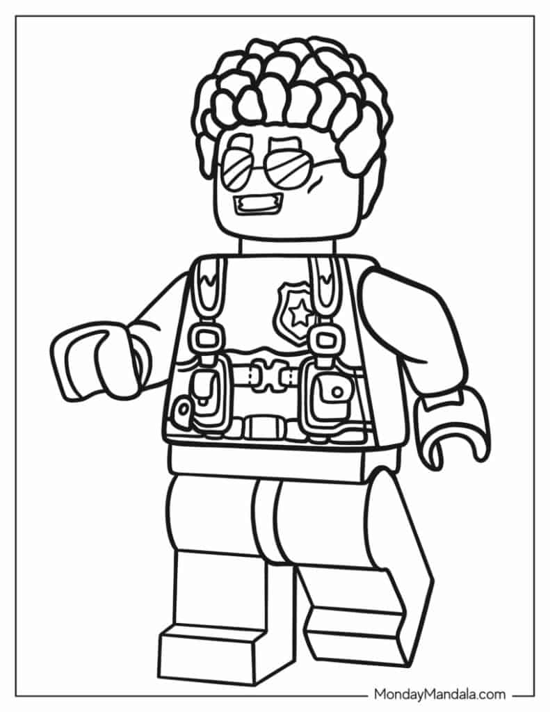 Lego coloring pages free pdf printables