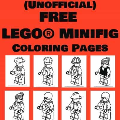 Free lego minifig coloring pages