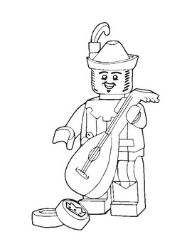 Lego minifigure coloring pages by viacustoms tpt