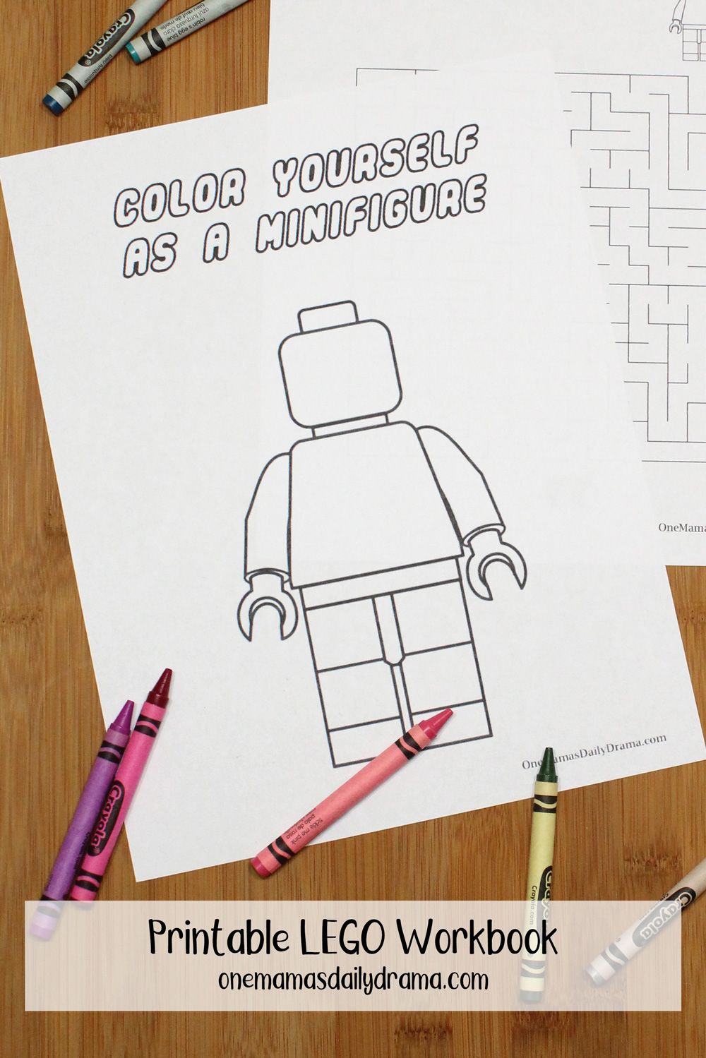 Printable lego workbook kids coloring and activity sheets