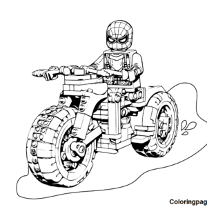 Lego spiderman coloring pages printable for free download