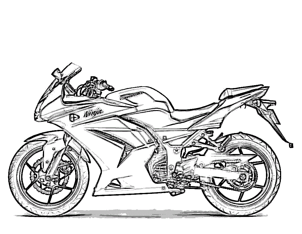 Coloring pages motorcycle coloring pictures