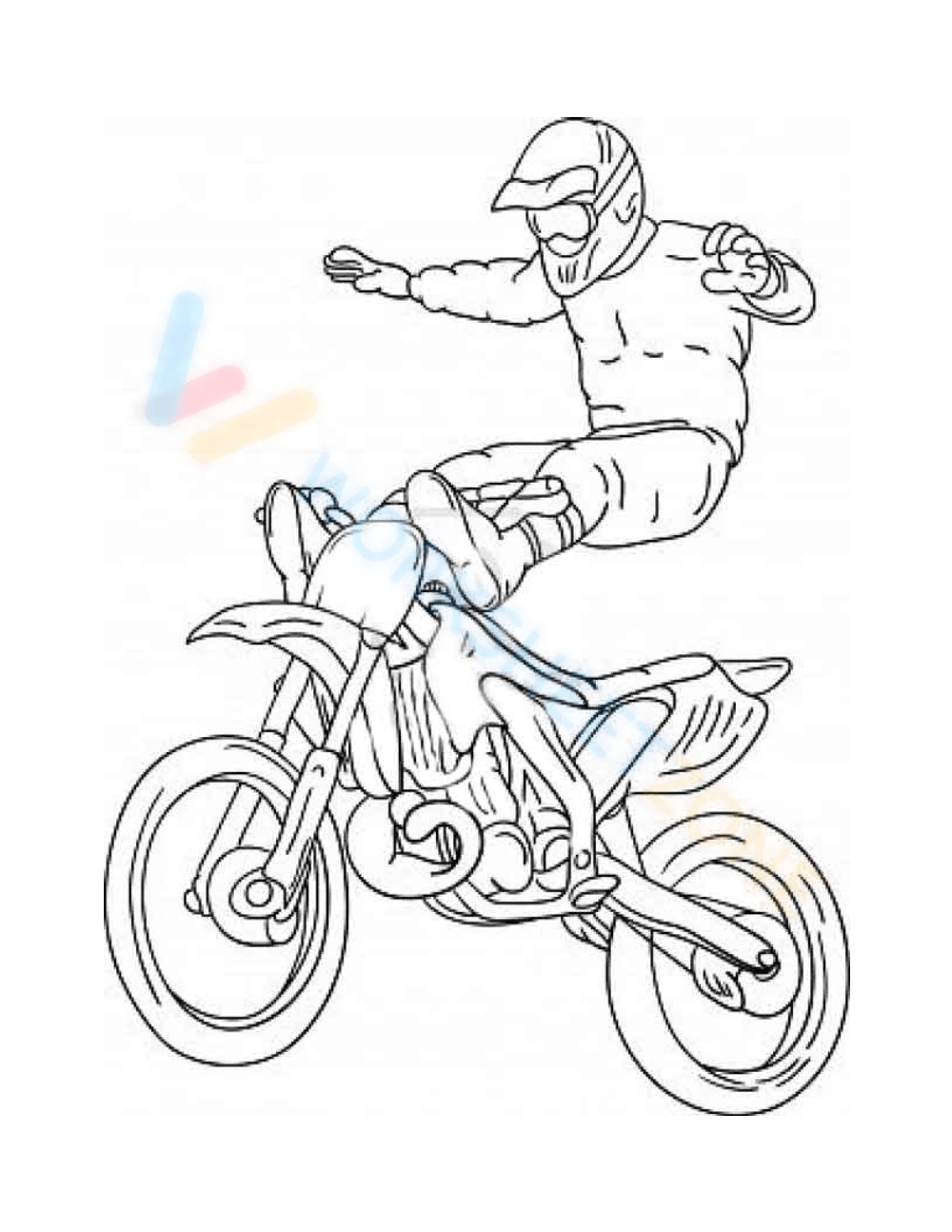 Free printable dirt bike coloring pages for all ages