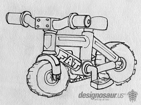 Sketch fat bike blogdesignosaurus