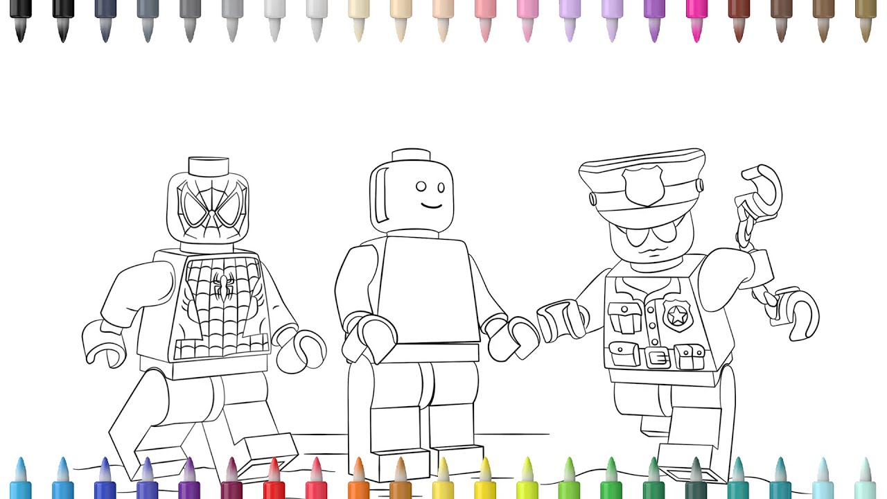 Lego coloring pages new characters ncs music