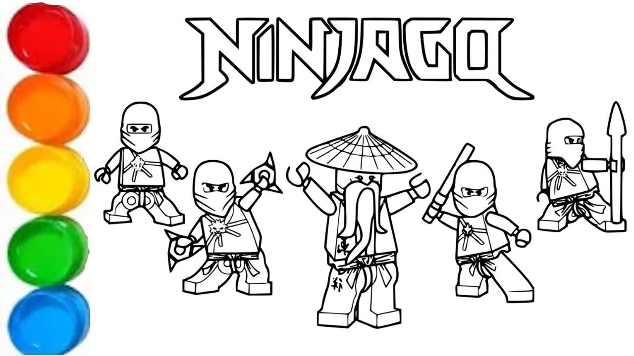 Lego ninjago drawingpainting and coloring for kids toddlers lego ninjago coloring pages